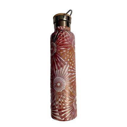 Stainless Steel Insulated Bottle 25oz HOT COLD Pink Abstract Art Watercolor Lid