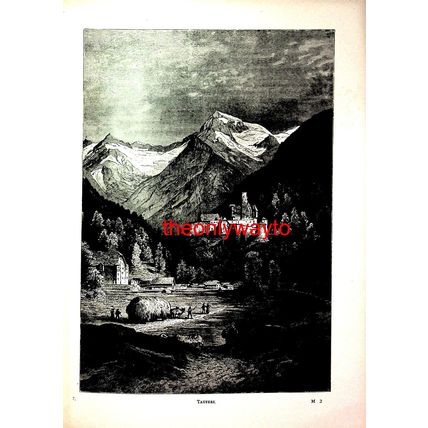 Taufers, South Tyrol, Italy, Book Illustration (Print), 1893