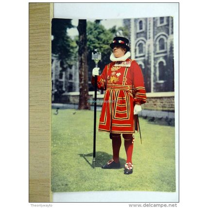 Chief Yeoman Warder, Tower Of London, England, 1966,, Postcard