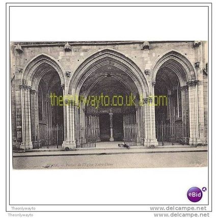 DIJON PORTRAIT DE L'EGLISE NOTRE DAME, FRANCE, Postcard