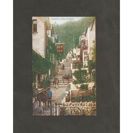 Postcard Clovelly High Street Devon