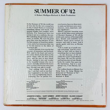Michel Legrand – Summer Of '42 Vinyl LP Record Album WS-1925