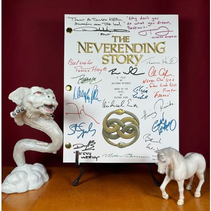 The Neverending Story 1 & 2 Scripts Signed- Autograph Reprints- Atreyu, Artax