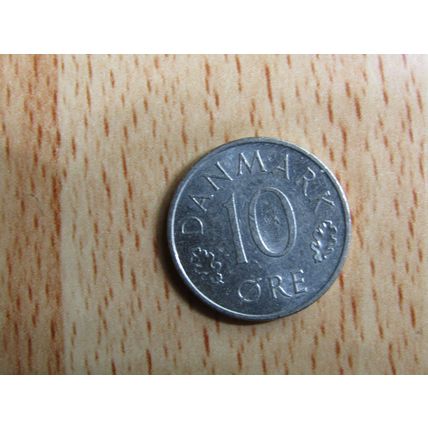 Denmark 1974 10 Ore Coin