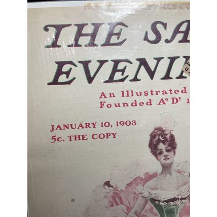 VTG Jan 1903 Saturday Evening Post David Phillip Cover Only Fortune Hunting Earl