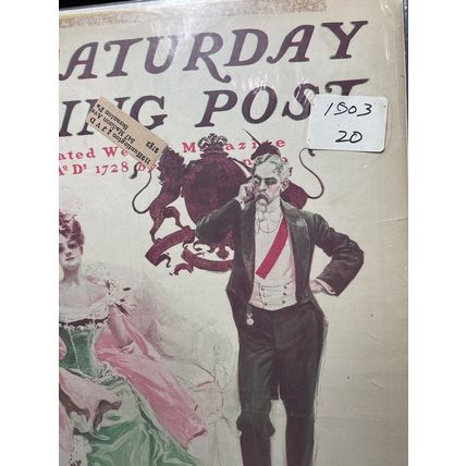VTG Jan 1903 Saturday Evening Post David Phillip Cover Only Fortune Hunting Earl