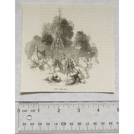 1860s engraving - May Day