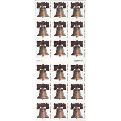 Liberty Bell ATM Sheet of 18 Current Rate Stamps - Stuart Katz