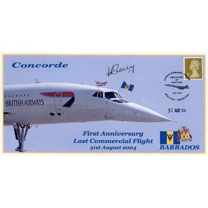 Captain David Leney Concorde Pilot LTD TO 23 Hand Signed FDC