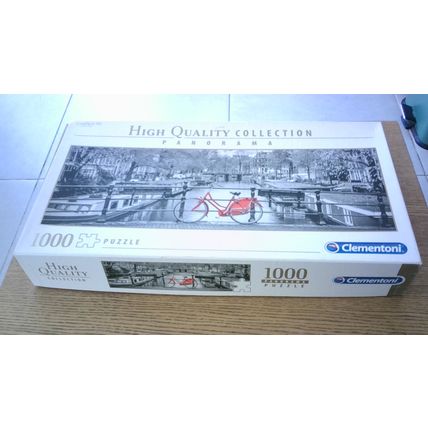 AMSTERDAM BICYCLE Panorama Jigsaw Puzzle (1000 Piece) Clementoni