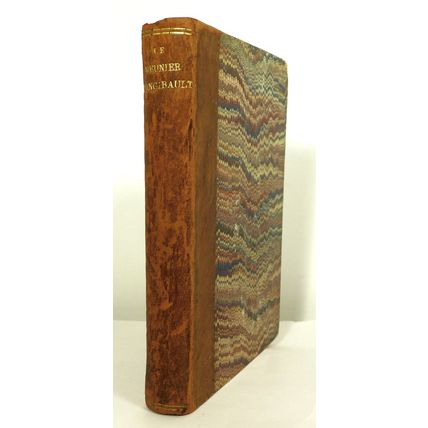 Antique Leather Book Meunier D'Angibault French Text George Sand 1857