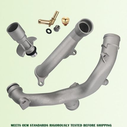 Upgraded Aluminum Coolant Outlet Pipes Kit Compatible with Jaguar,Land Rover Ran