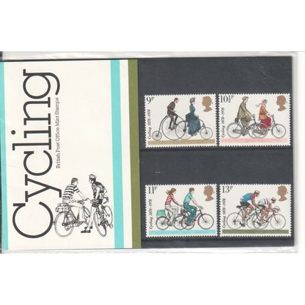 GB stamps 1978 Presentation Pack - SG 1067-1070 Centenaries of Cycling Orgs