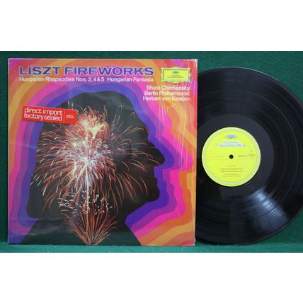 Shura Cherkassky/Karajan - Liszt: Fireworks/Hung. Rhap./Fant. - 2538 077 - EX-
