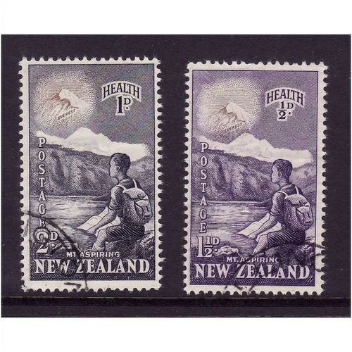 NEW ZEALAND 1954 SG737/738 HEALTH STAMPS SET 2 VALS FINE USED