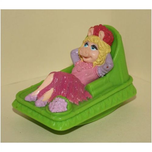 1996 McDonalds Muppet Treasure Island Miss Piggy in Pink Dress