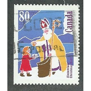 CAN 1991 80c 'CHRISTMAS ' FINE USED (EBID38-894)