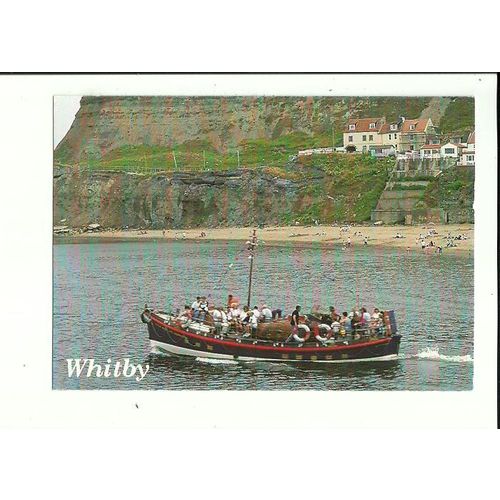 Yorkshire WHITBY Old Lifeboat Postcard by Dennis (W007139L)