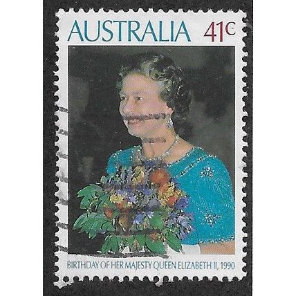AUS 1990 41c 'QUEENS BIRTHDAY' FINE USED (EBID67-903)