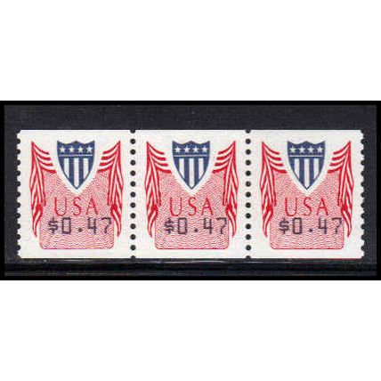 CVP32 47c Shield Very Fine MNH Strip of 3 PA5296
