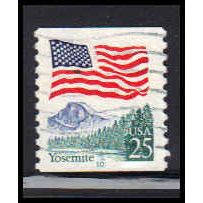 Used 2280a 25c U.S. Flag Very Fine CNS 10 PA6236