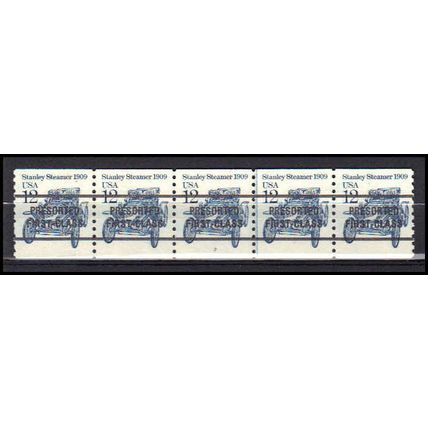 2132a 12c Stanley Steamer Fine MNH Dry Gum PNC 2/5 AA0441