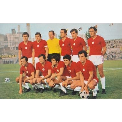 CSKA Sofia Bulgarian 1970s European Football Squad Postcard