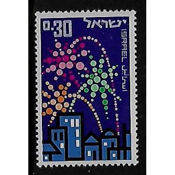 ISRAEL 1966 ANNIV OF INDEPENDENCE 30a FIREWORKS SG 329 M MINT