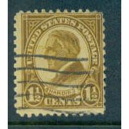 Used 633 1 1/2c Warren Harding Average Plus NA1622