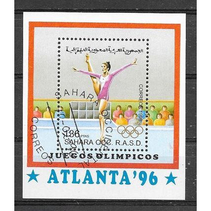 Sahara 1996 BLOC ATLANTA OBLITERE ( USED )