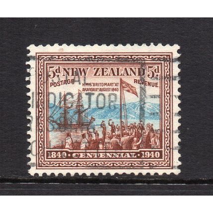 New Zealand - 1940 - 5d Pale Blue & Brown (sg620) Used