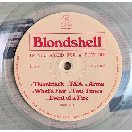 Blondshell - If You Asked For A Picture - Coke Bottle Clear Color Vinyl Record