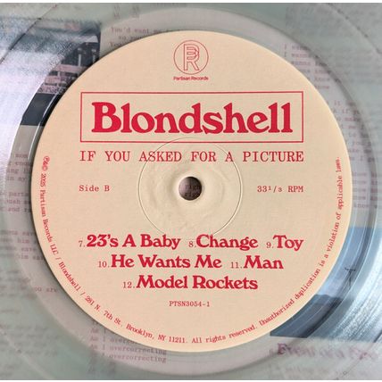 Blondshell - If You Asked For A Picture - Coke Bottle Clear Color Vinyl Record