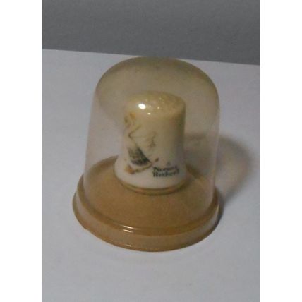 Vintage Gorham Norman Rockwell Nature Friends Ducks Fine China Thimble in Case