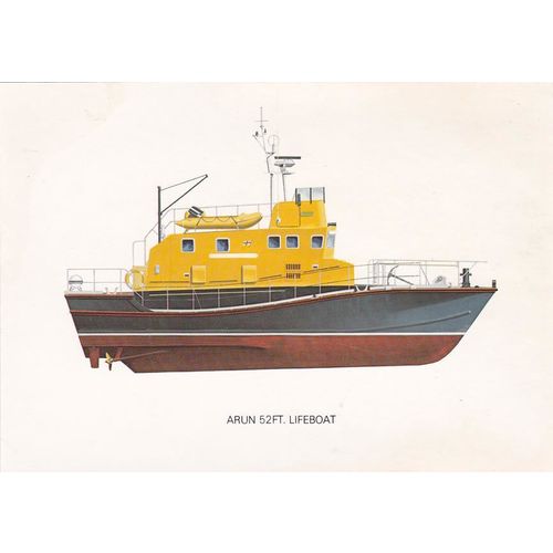 Artist Drawn Arun 52ft Lifeboat Postcard (S12164)