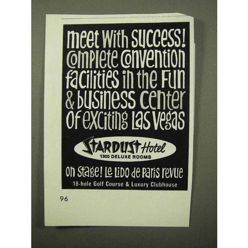 1964 Stardust Hotel Ad - Meet with Success