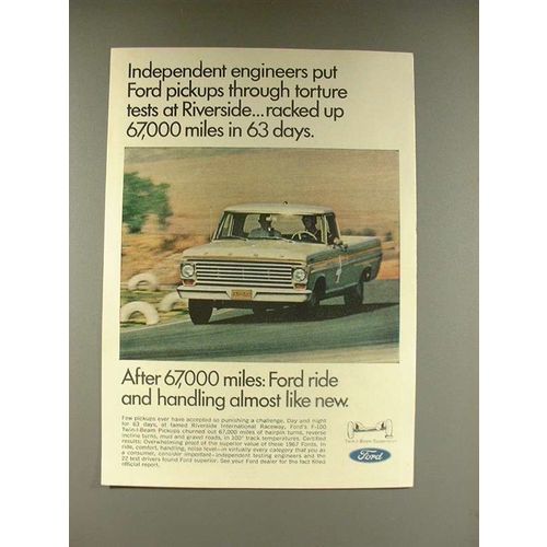 1967 Ford Pickup Truck Ad - Independent Engineers