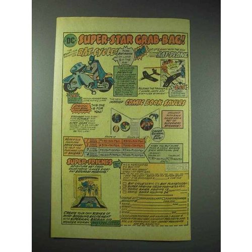 1977 NCG Merchandise Batman Ad - Bat-Cycle, Bat-Plane +