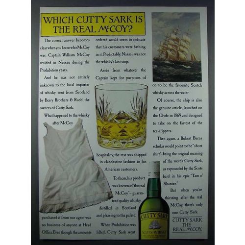 1986 Cutty Sark Scotcy Ad - Which is the Real McCoy?