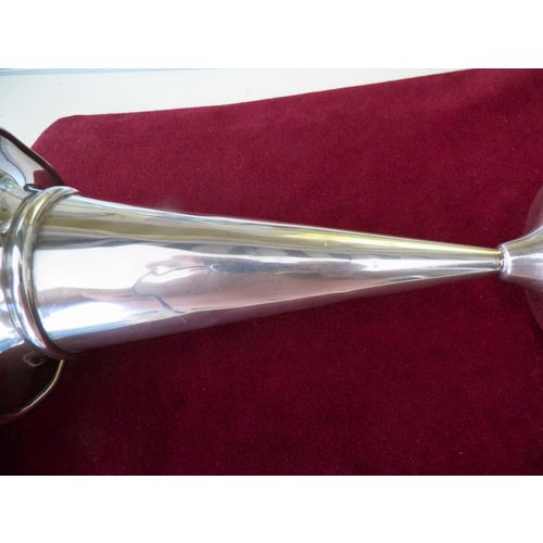 REVERE 10 1/4'' STERLING SILVER TRUMPET VASE 5 1/8" TOP DIAMETER