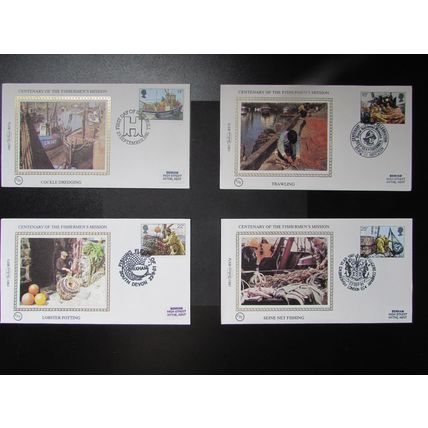 BENHAM - CENTENERY OF THE FISHERMAN'S MISSION SMALL SILK COVER SET 1981