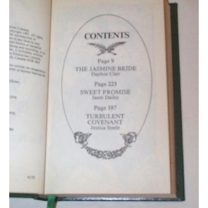 Romance Treasury - - 1987 - 3n1 Leatherette Hardcover - Clair, Dailey, Steele