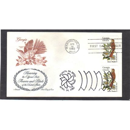 FDC Artmaster 1962 1962a 20c Brown Thrasher (Cachet-U/A) CV39186