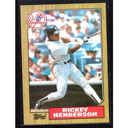 1987 Topps Rickey Henderson - Card # 735