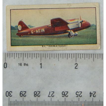 1938 Mars Famous Aeroplanes Pilots & airports No. 50 BA Double Eagle