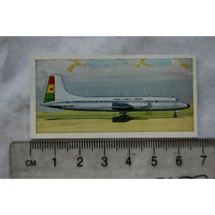 1962 Lyons Tea card Wings Across the World No. 3 Bristol Britannia