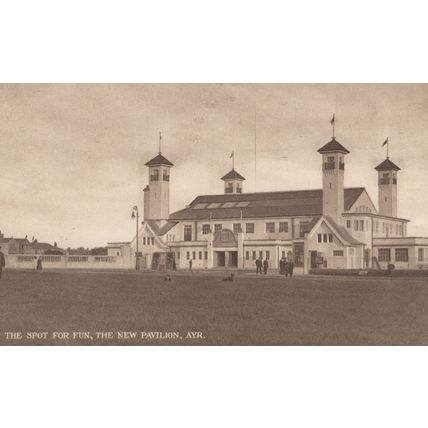 The Spot For Fun Ayr Scotland Antique Scottish Postcard
