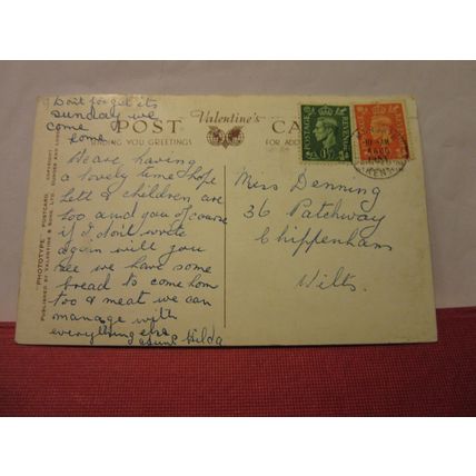 multiview, MARGATE, KENT used postcard by Valentine 1953 pm /