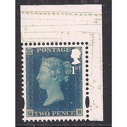 GB 2019 QE2 1st 2d Blue Umm Ex Queen Victoria DY 30 ( J1051 )