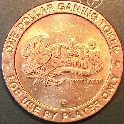 Buckey's. $1 Casino Token. Prescott, AZ. P39.